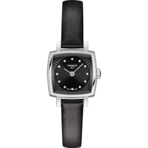 Correa de reloj Tissot T600043159 Cuero Negro 9mm